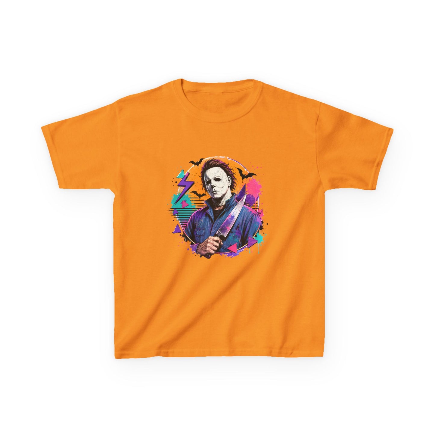 Kids T-Shirt — Colorful Retro Michael Myers Horror Tee