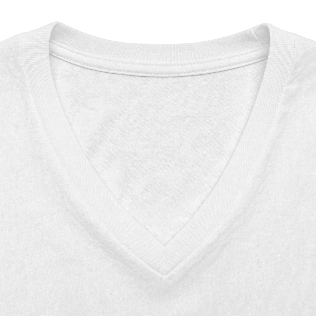 Women's V-Neck Tee — Cute Purple Bow Ghost Halloween Shirt
