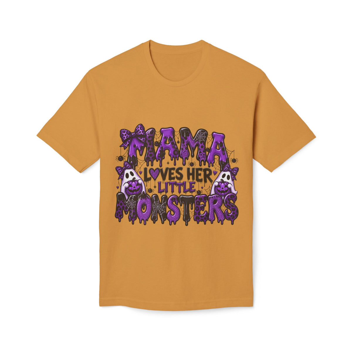 Mama Loves Her Little Monsters T-Shirt — Cute Purple Halloween Mom Tee