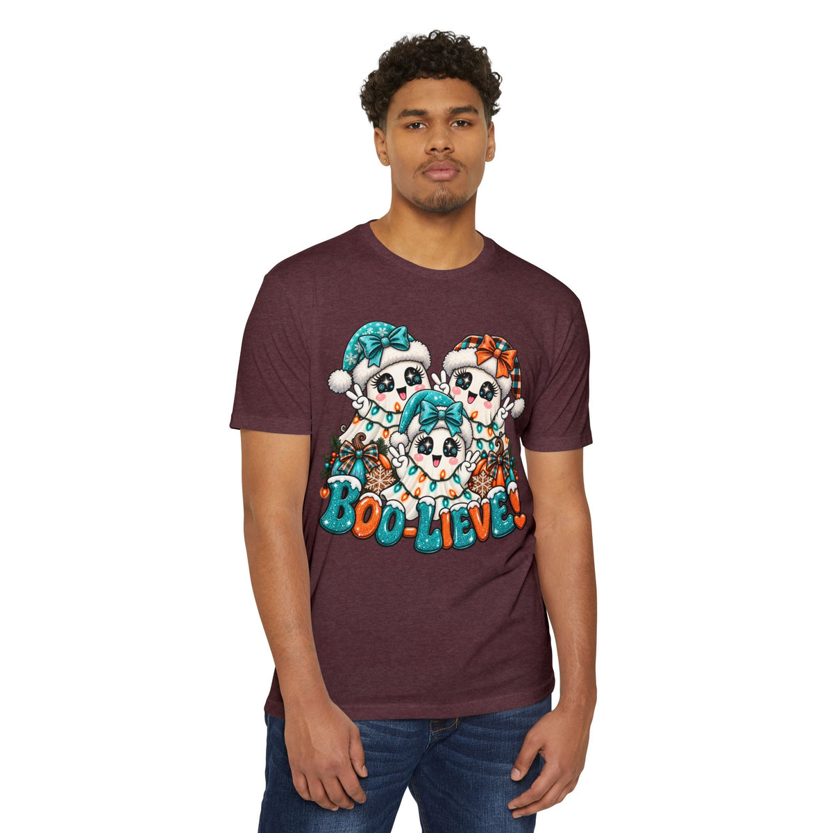 Boo-Lieve! Cute Ghosts Halloween T-Shirt
