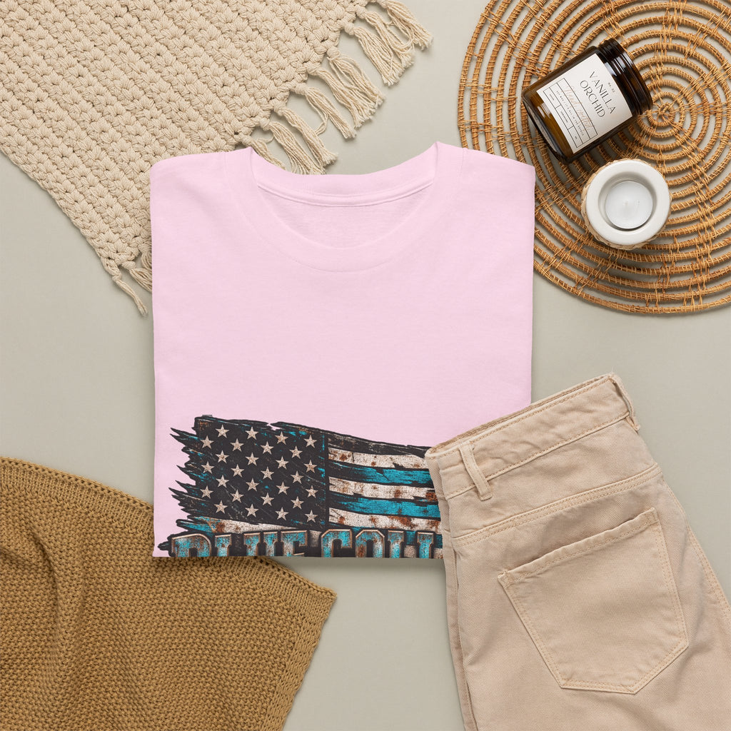 Blue Collar T-Shirt — "Blue Collar Made" & "American Blue Collar" Patriotic Workwear Tee