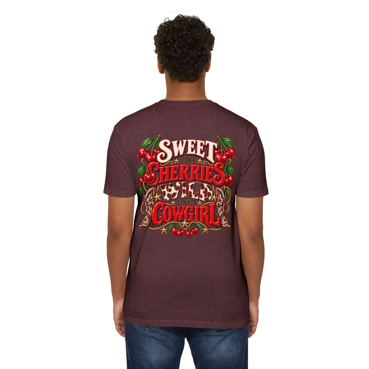Cherry Picked Cowgirl T-Shirt — "Sweet Cherries Wild Cowgirl" Graphic Tee
