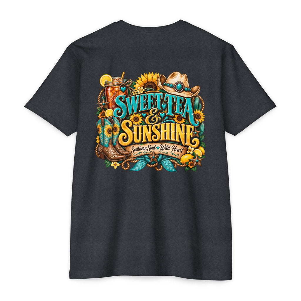 Southern Sweetheart T-Shirt — "Sweet Tea & Sunshine" Graphic Tee