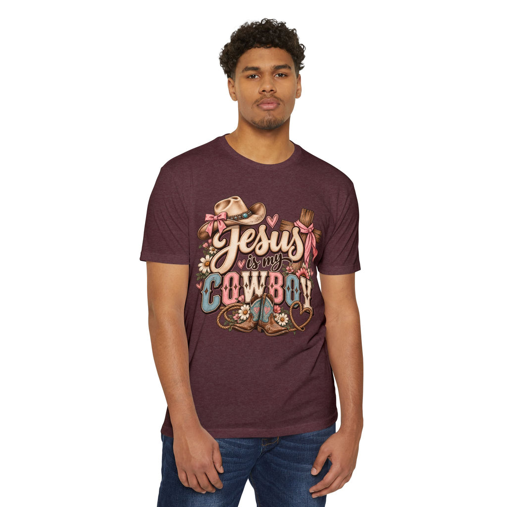 Jesus Is My Cowboy T-Shirt — Western Christian Faith Graphic Tee