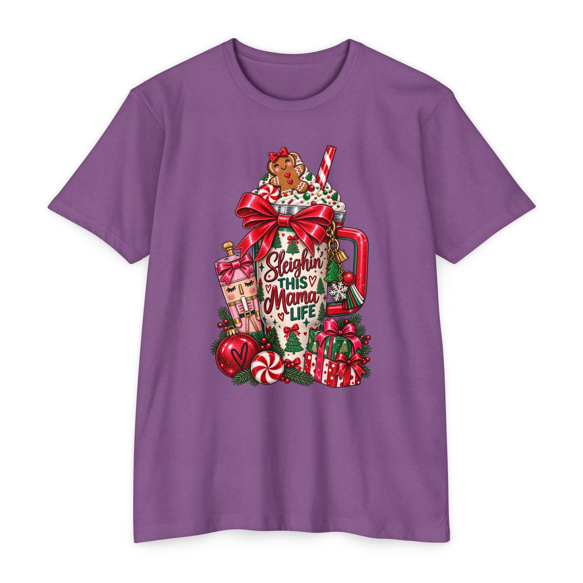 Christmas ‘Sleighing This Mama Life’ T-Shirt