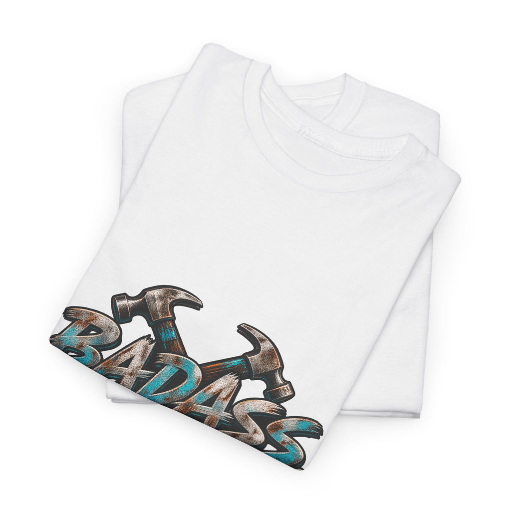Badass Blue Collar Tee — 'Badass & Blue Collar' Workwear Graphic T‑Shirt