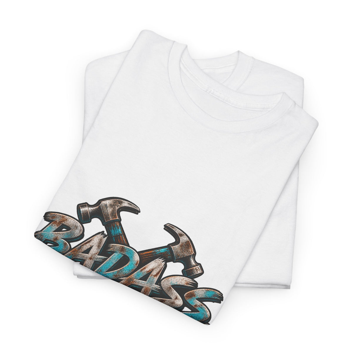 Badass Blue Collar Tee — 'Badass & Blue Collar' Workwear Graphic T‑Shirt