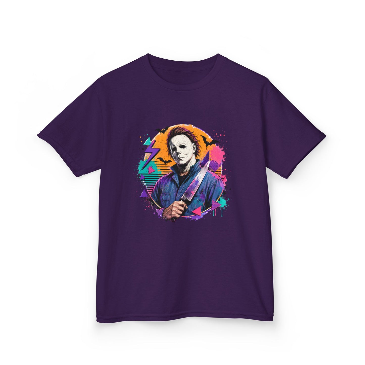 Kids T-Shirt — Colorful Retro Michael Myers Horror Tee