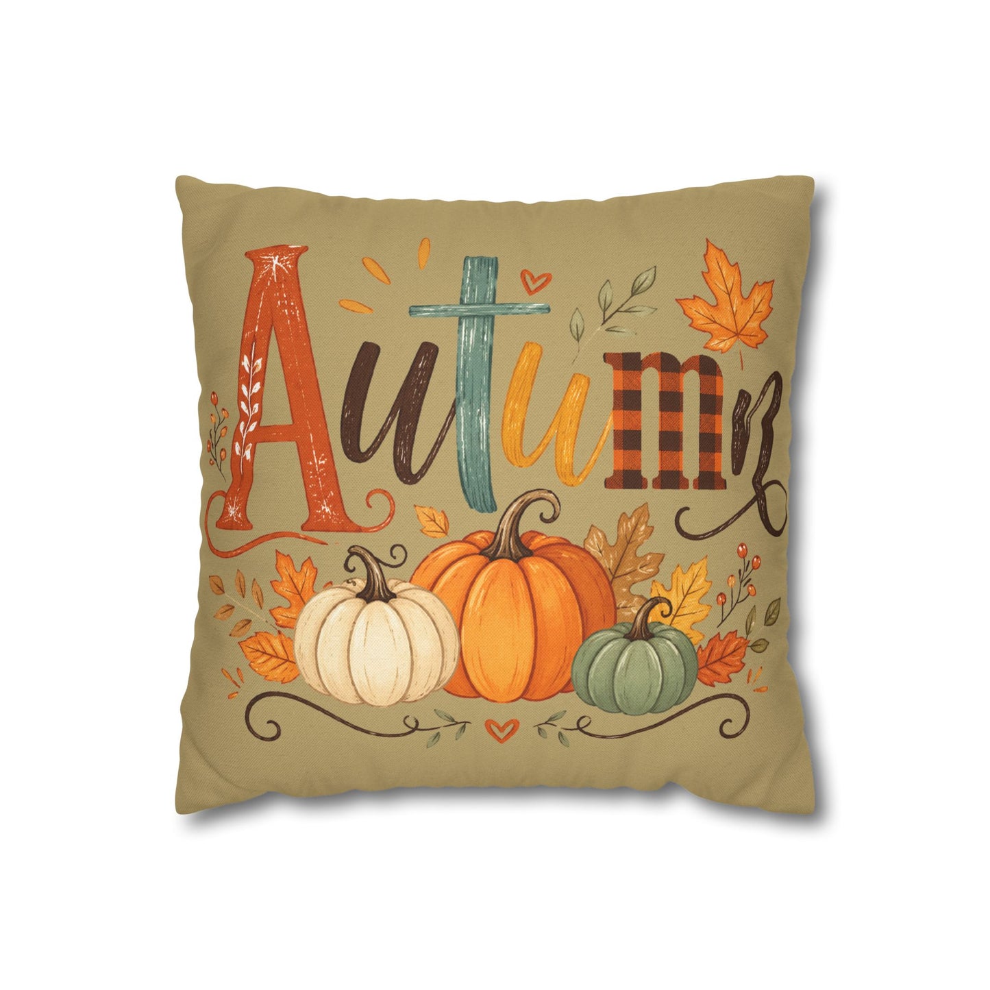 Autumn Pumpkin Decorative Pillowcase — Fall Harvest Throw Pillow Cover