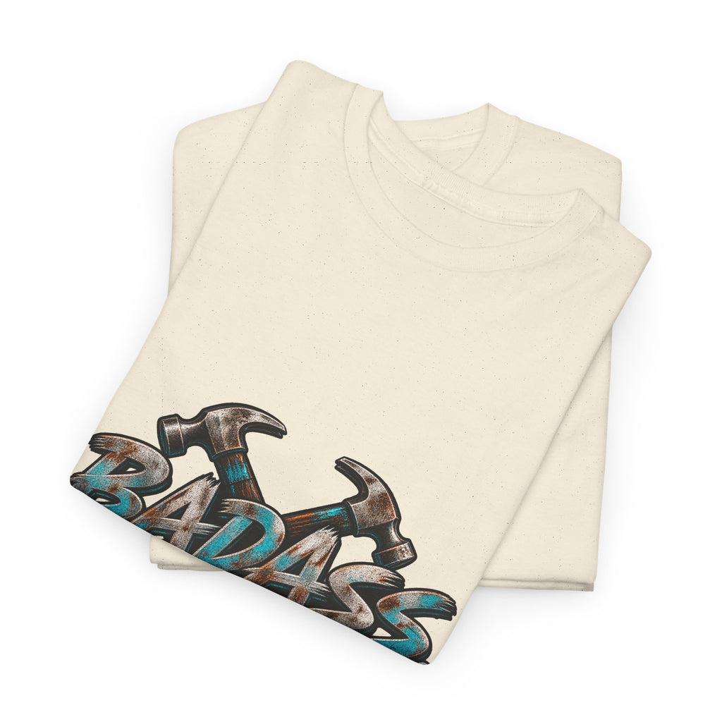 Badass Blue Collar Tee — 'Badass & Blue Collar' Workwear Graphic T‑Shirt
