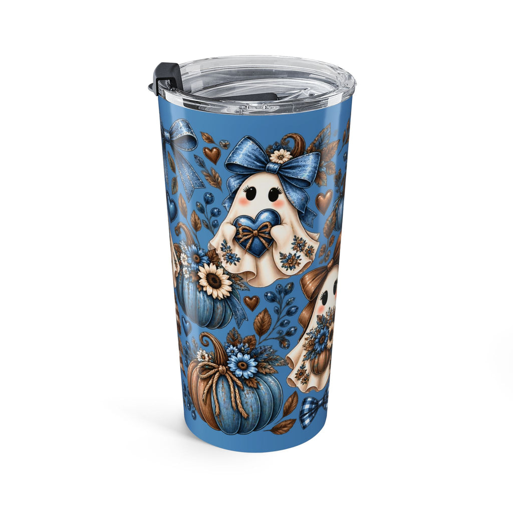 20oz Halloween Ghost Tumbler — Blue Pumpkin Fall Travel Cup