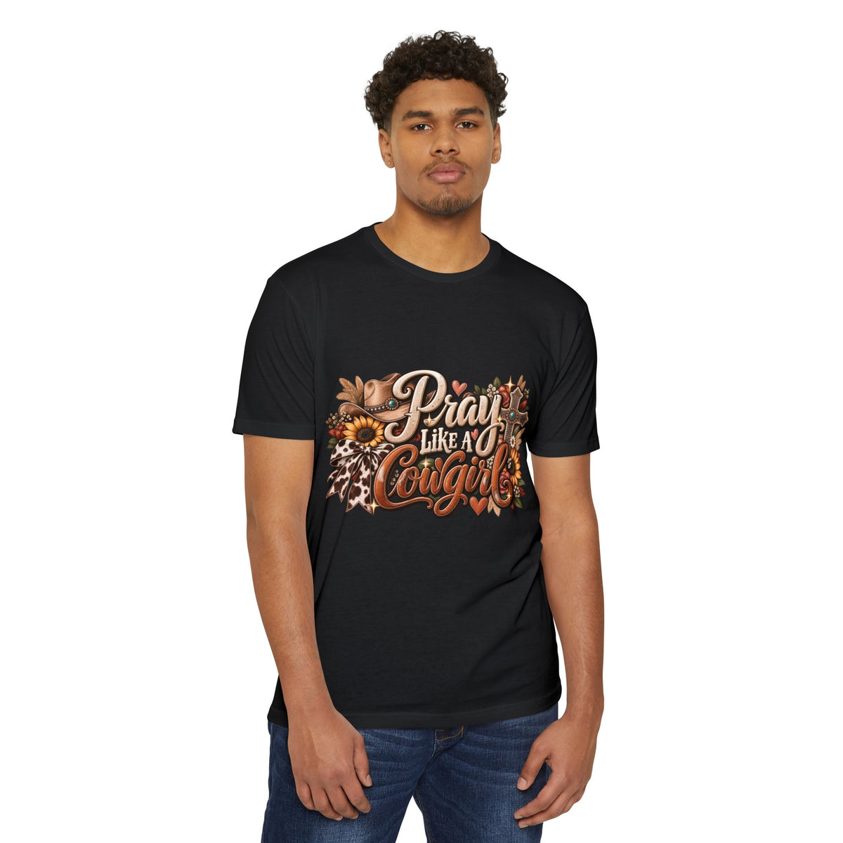 Pray Like a Cowgirl T‑Shirt