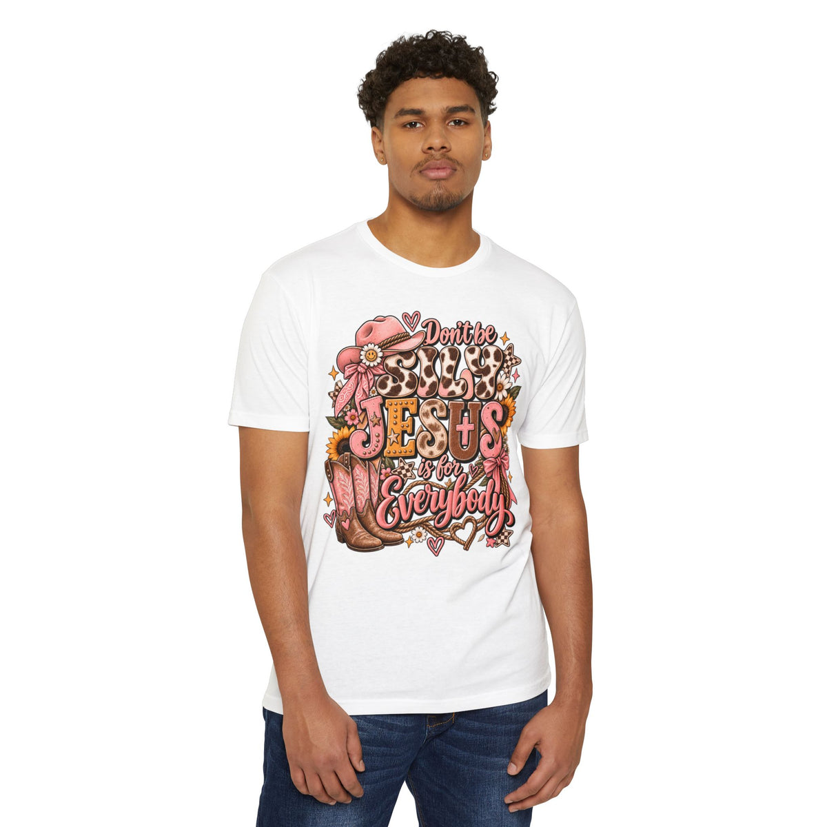 Christian Western T-Shirt — "Don't Be Salty, Jesus is for Everybody"