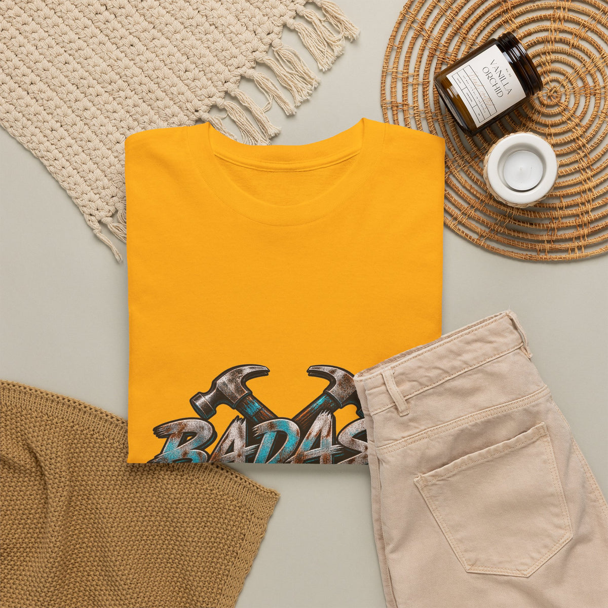 Badass Blue Collar Tee — 'Badass & Blue Collar' Workwear Graphic T‑Shirt