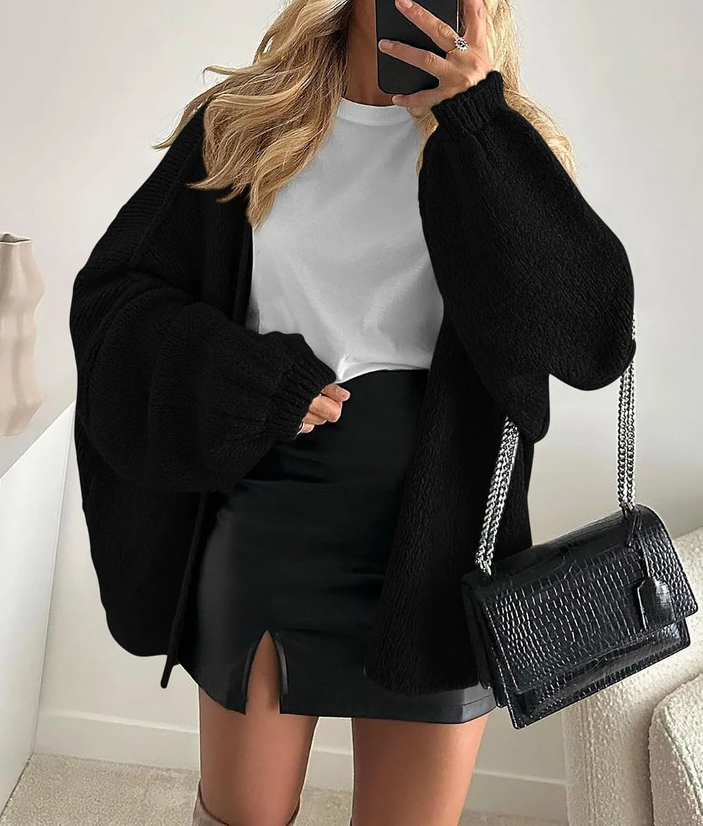 Open Front Oversized Cardigan