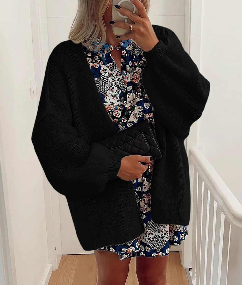 Open Front Oversized Cardigan