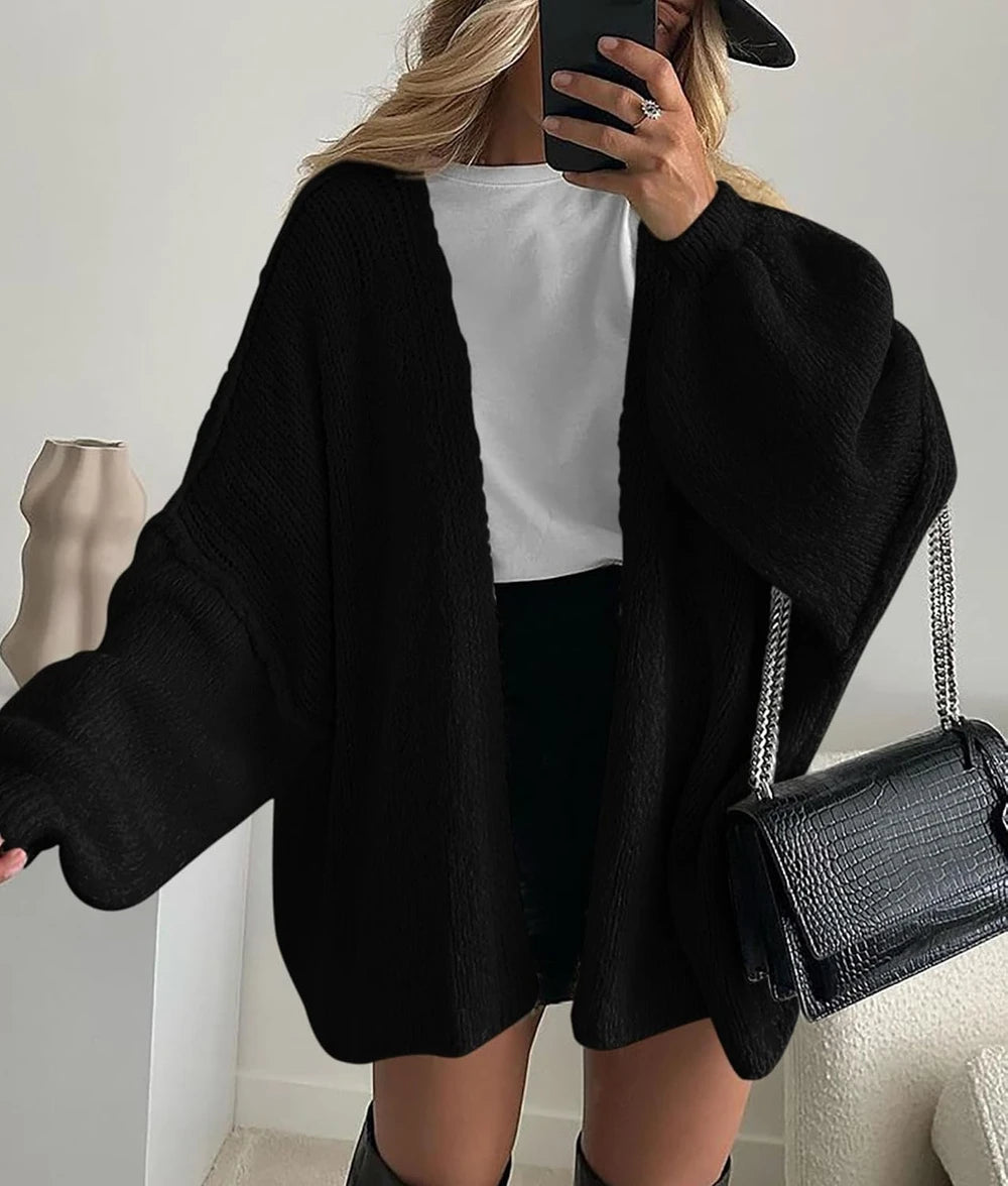 Open Front Oversized Cardigan