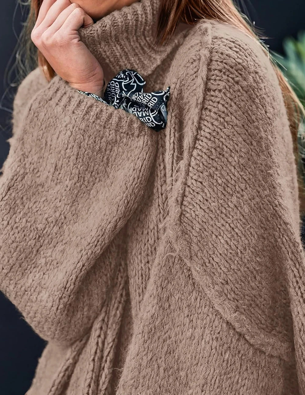 Chunky Knit Turtleneck Sweater