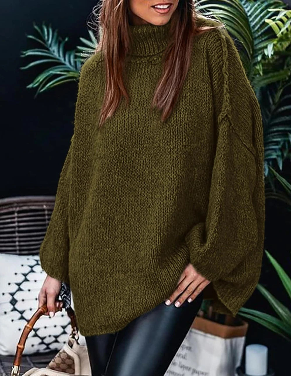 Chunky Knit Turtleneck Sweater