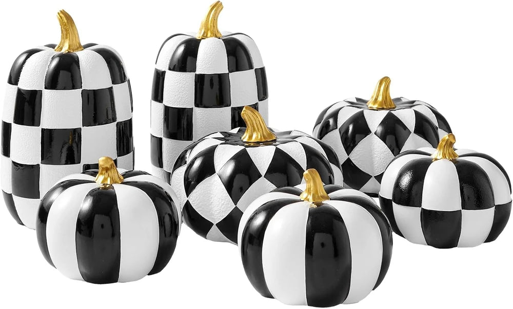 Decorative Resin Pumpkin Set