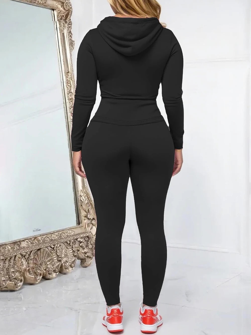 Stretchy Zip Workout Tracksuit