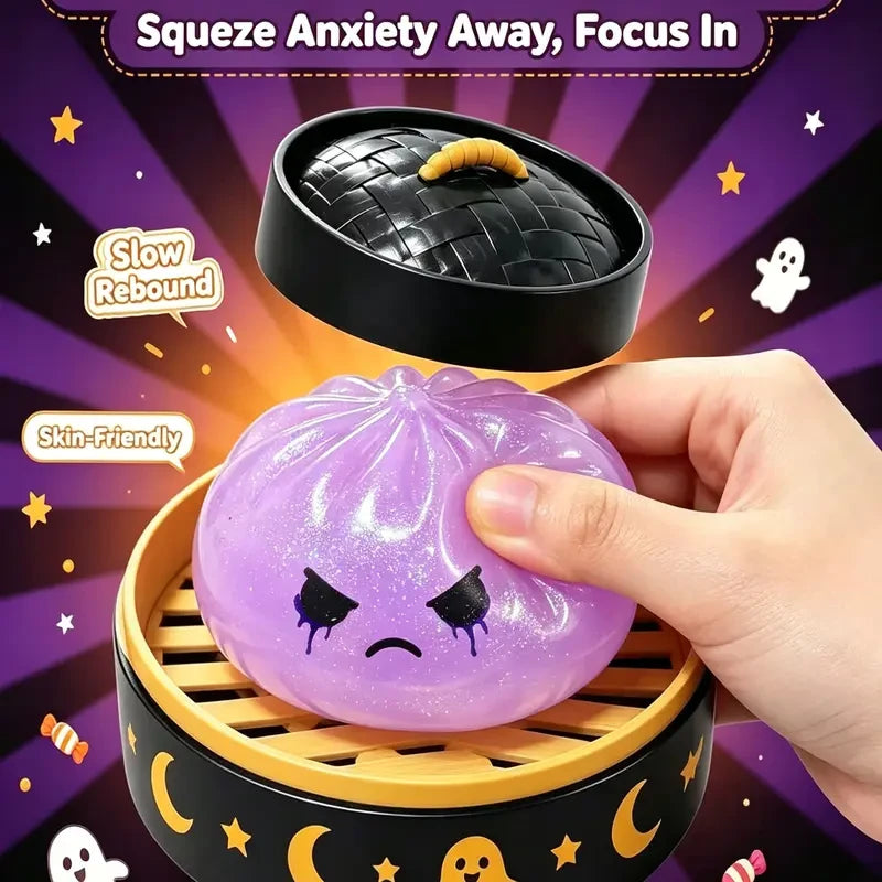 Halloween Ghost Dumpling Squeeze Toy Set