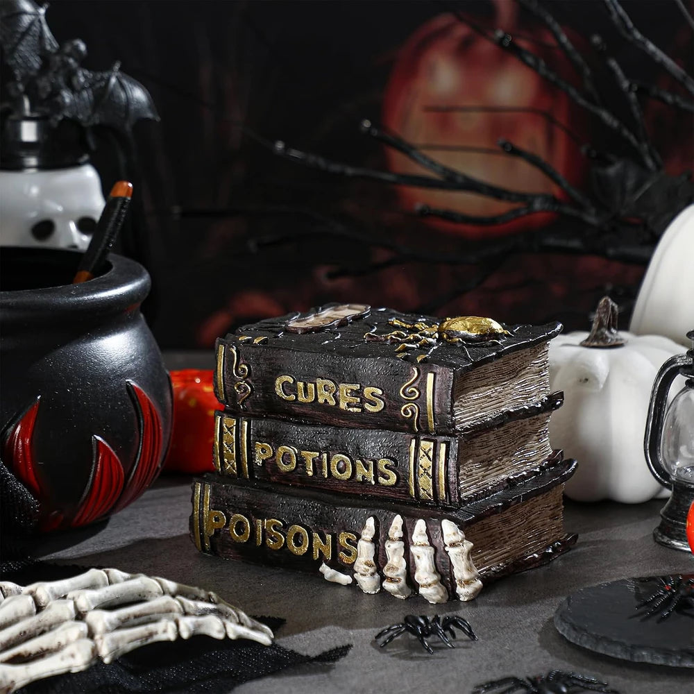 Namalu Resin Halloween Book Decor