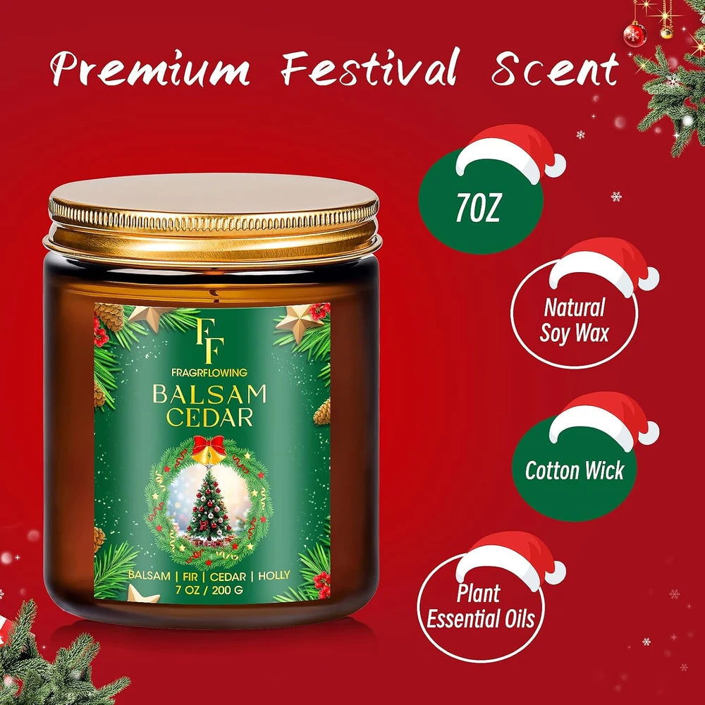 Holiday Scented Soy Candle Set