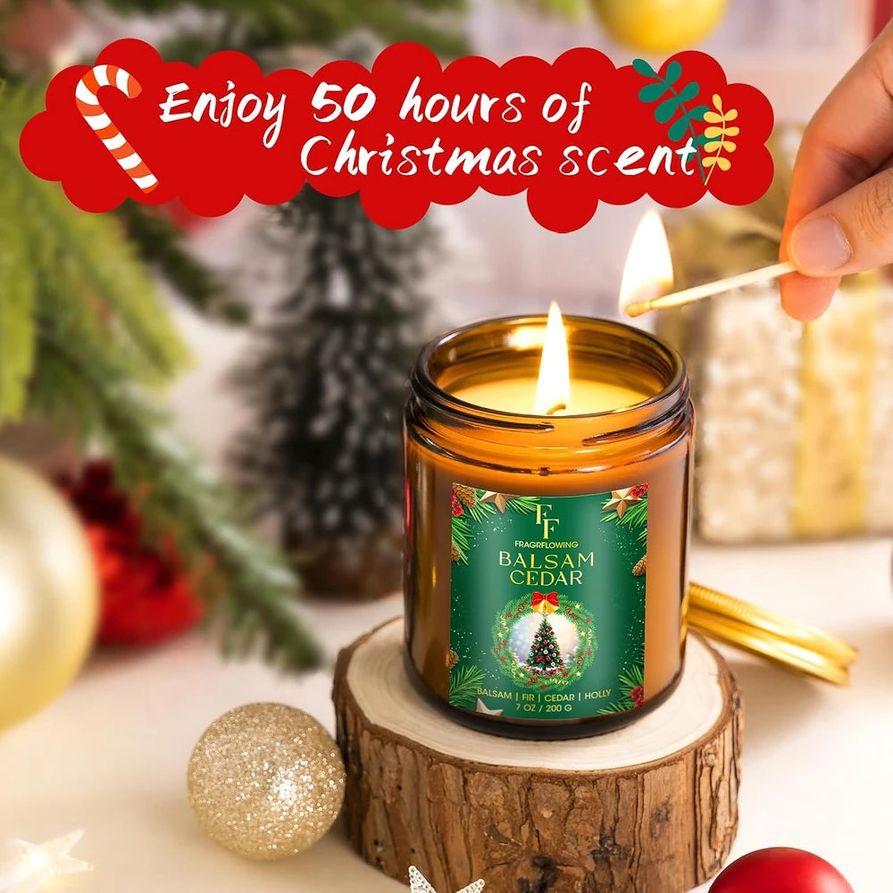 Holiday Scented Soy Candle Set