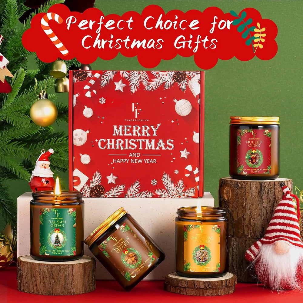 Holiday Scented Soy Candle Set
