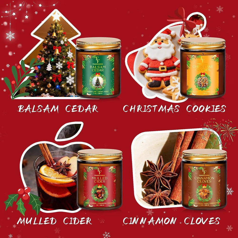 Holiday Scented Soy Candle Set