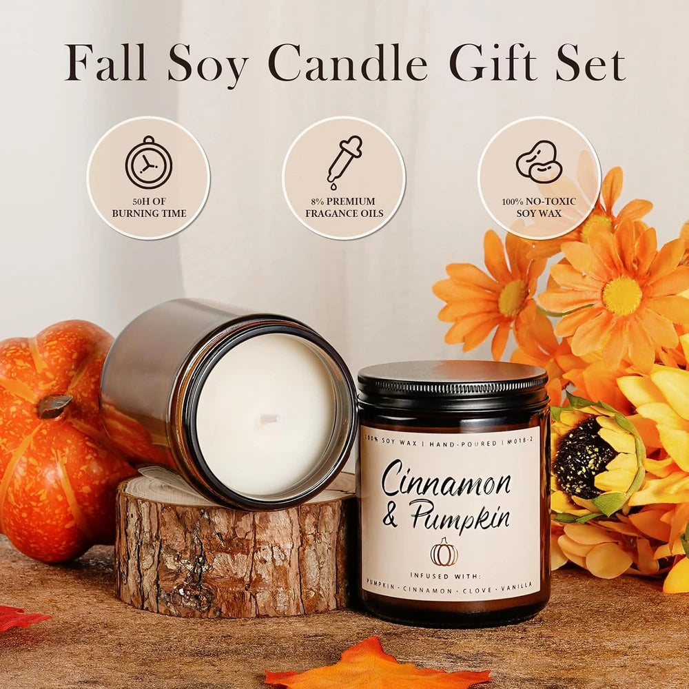 Auelife Autumn Scented Candle Set