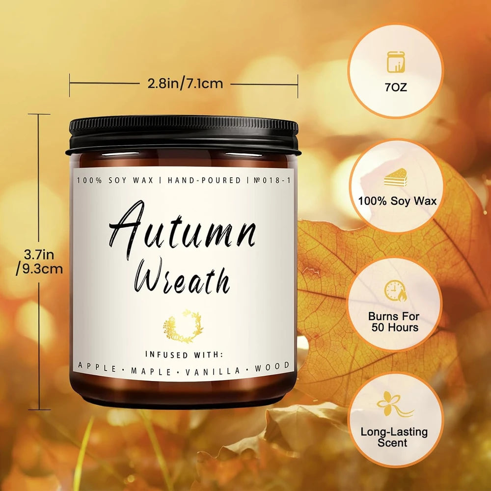 Auelife Autumn Scented Candle Set