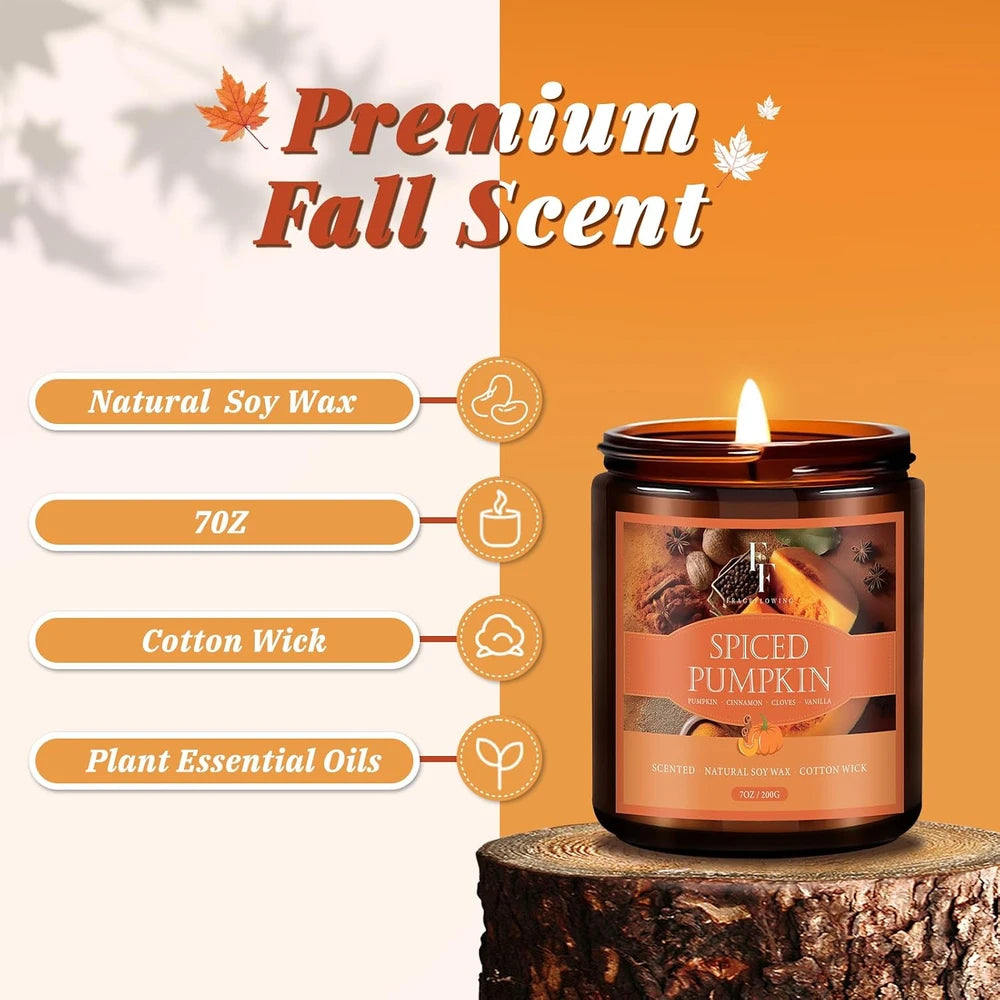 Autumn Scented Soy Candle Set