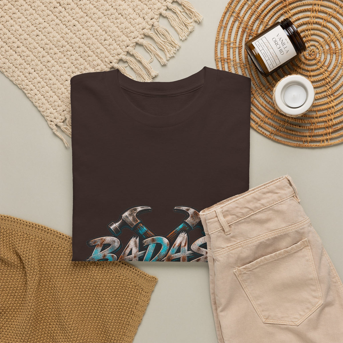 Badass Blue Collar Tee — 'Badass & Blue Collar' Workwear Graphic T‑Shirt