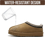 Genuine Leather Shearling Slippers