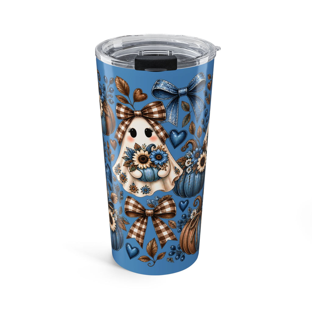 20oz Halloween Ghost Tumbler — Blue Pumpkin Fall Travel Cup