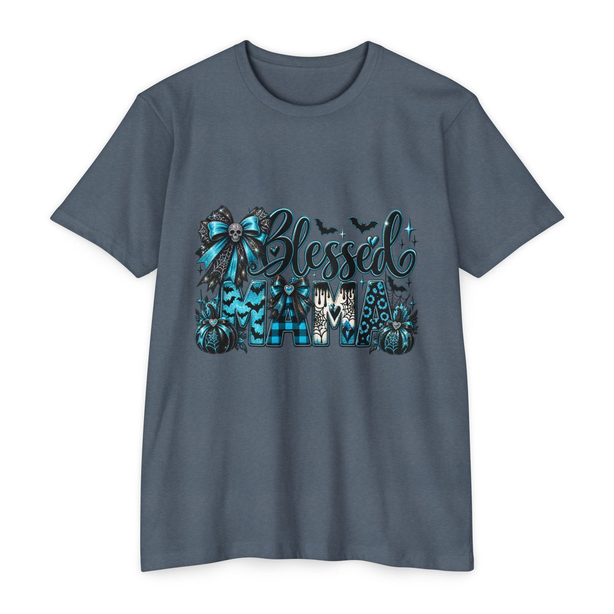Blessed Homefall T-Shirt — Teal Pumpkin & Fall Gnome Graphic Tee
