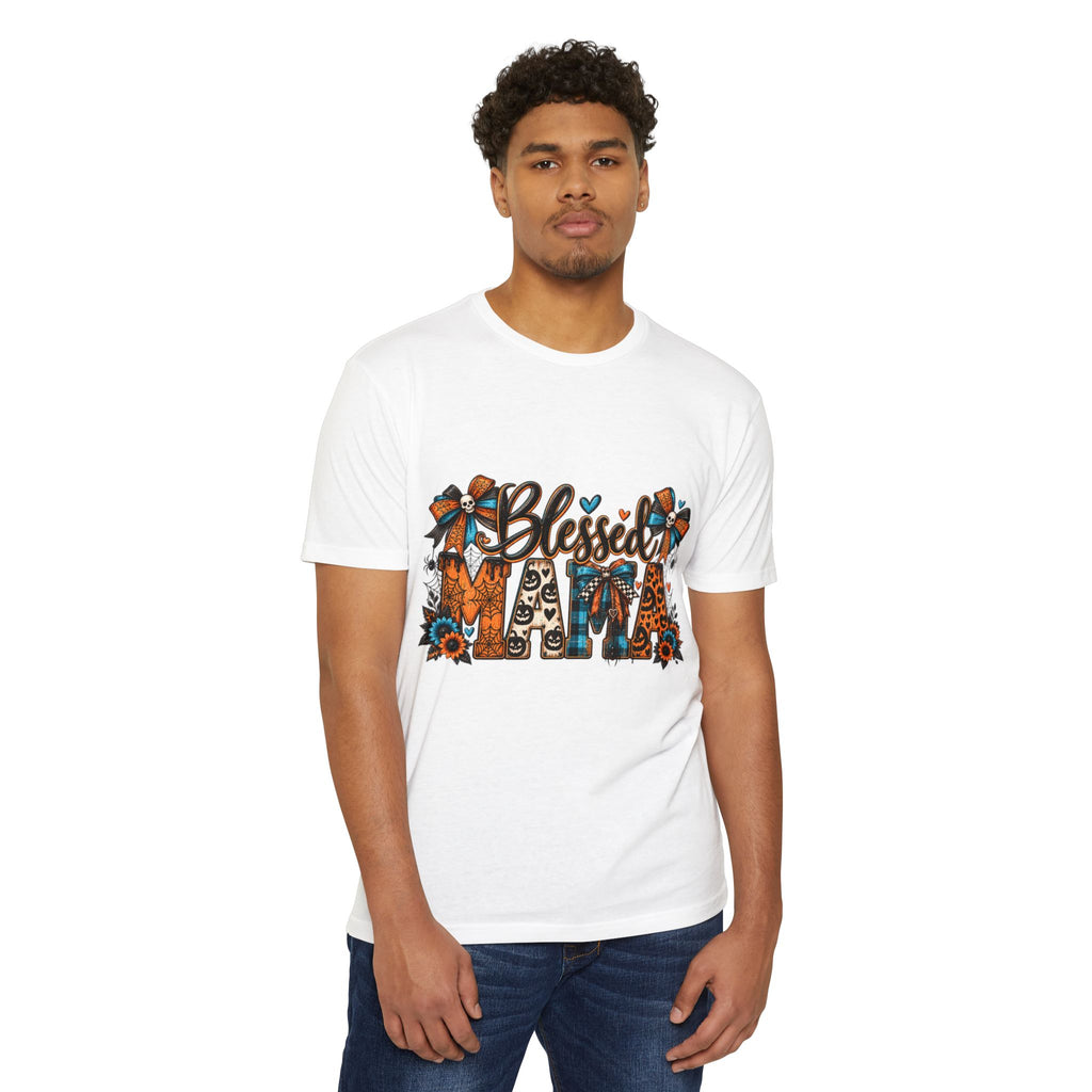 Blessed Mama T-Shirt — Floral Leopard Fall Mother's Day Tee