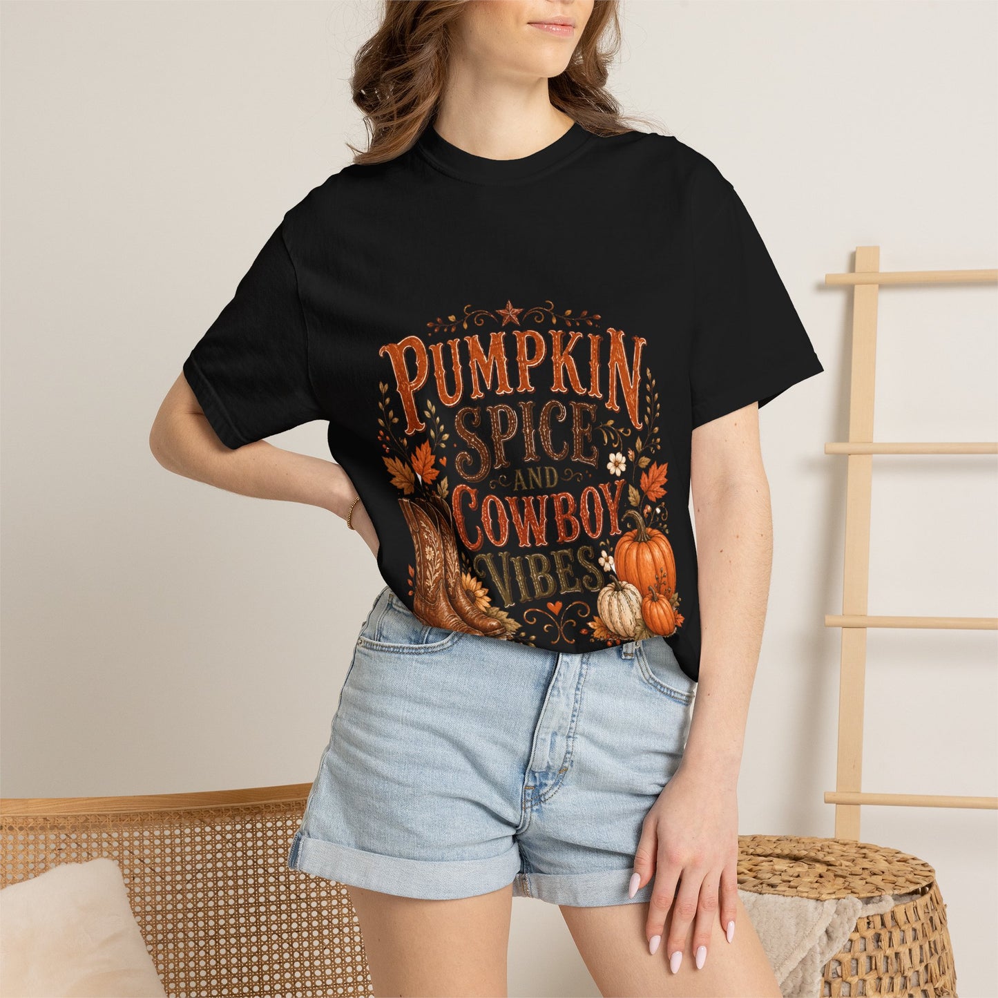 Pumpkin Spice & Cowboy Vibes T-Shirt