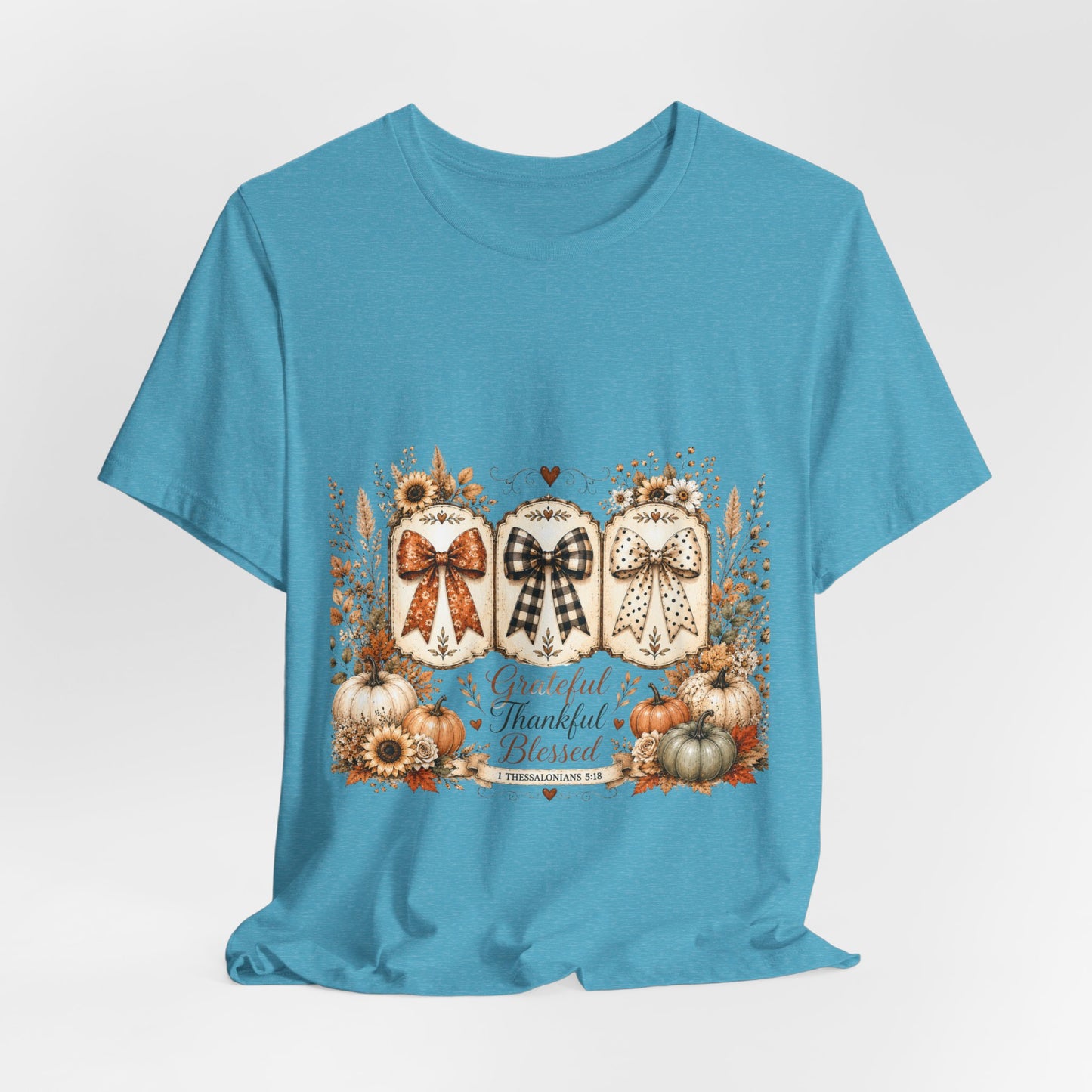 Thankful Grateful Blessed Fall Tee