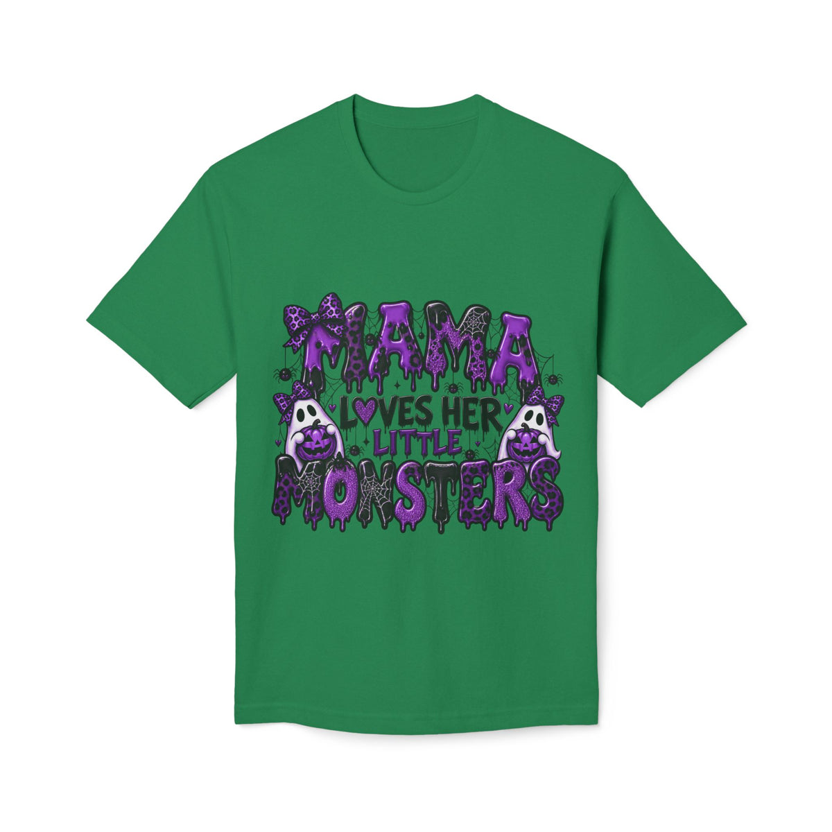 Mama Loves Her Little Monsters T-Shirt — Cute Purple Halloween Mom Tee