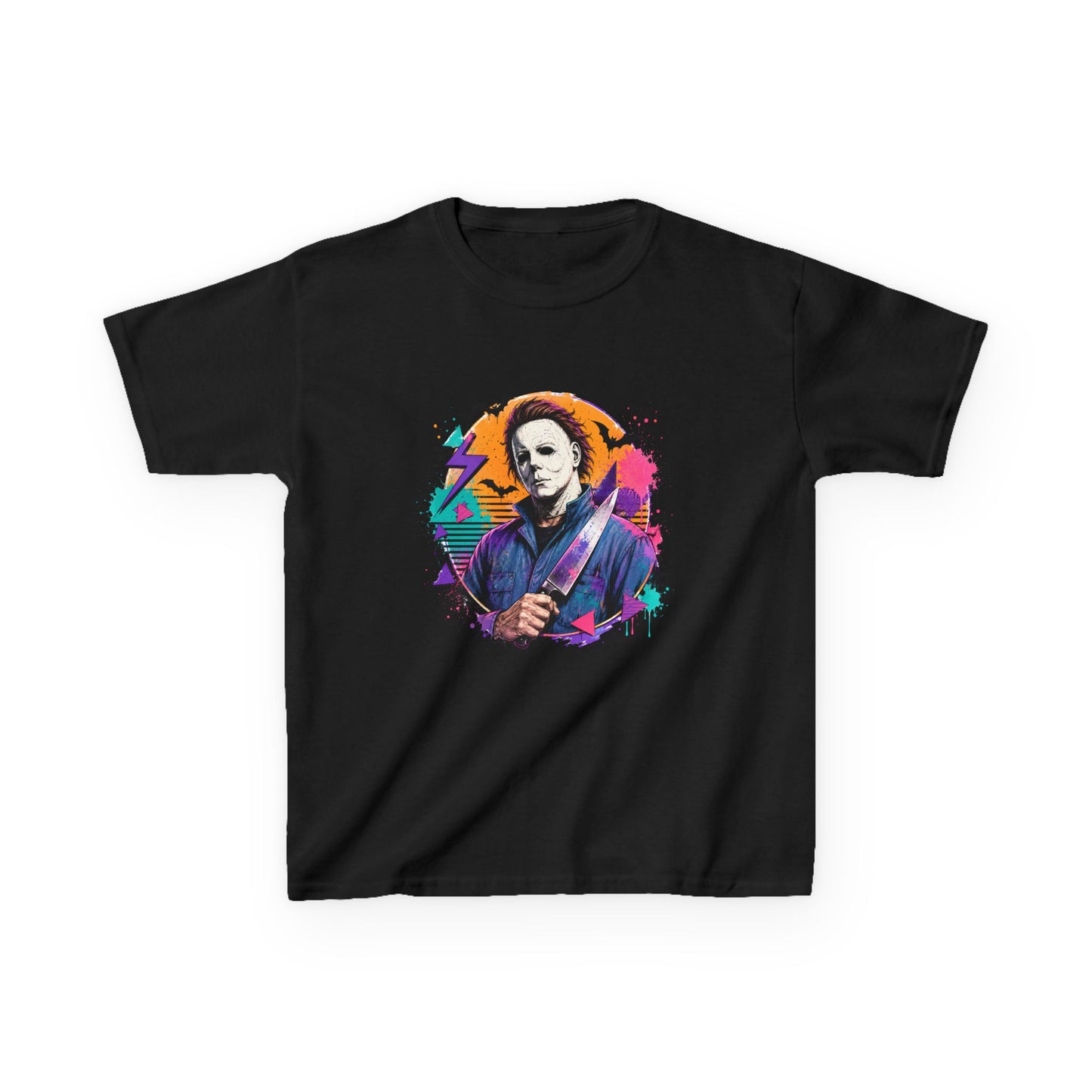 Kids T-Shirt — Colorful Retro Michael Myers Horror Tee