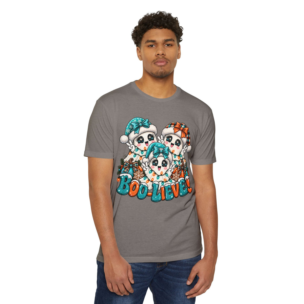 Boo-Lieve! Cute Ghosts Halloween T-Shirt
