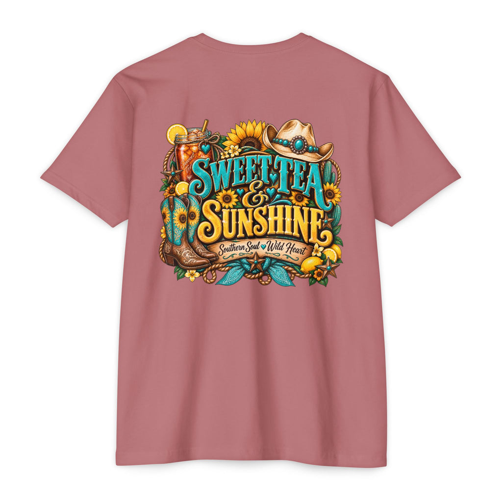 Southern Sweetheart T-Shirt — "Sweet Tea & Sunshine" Graphic Tee