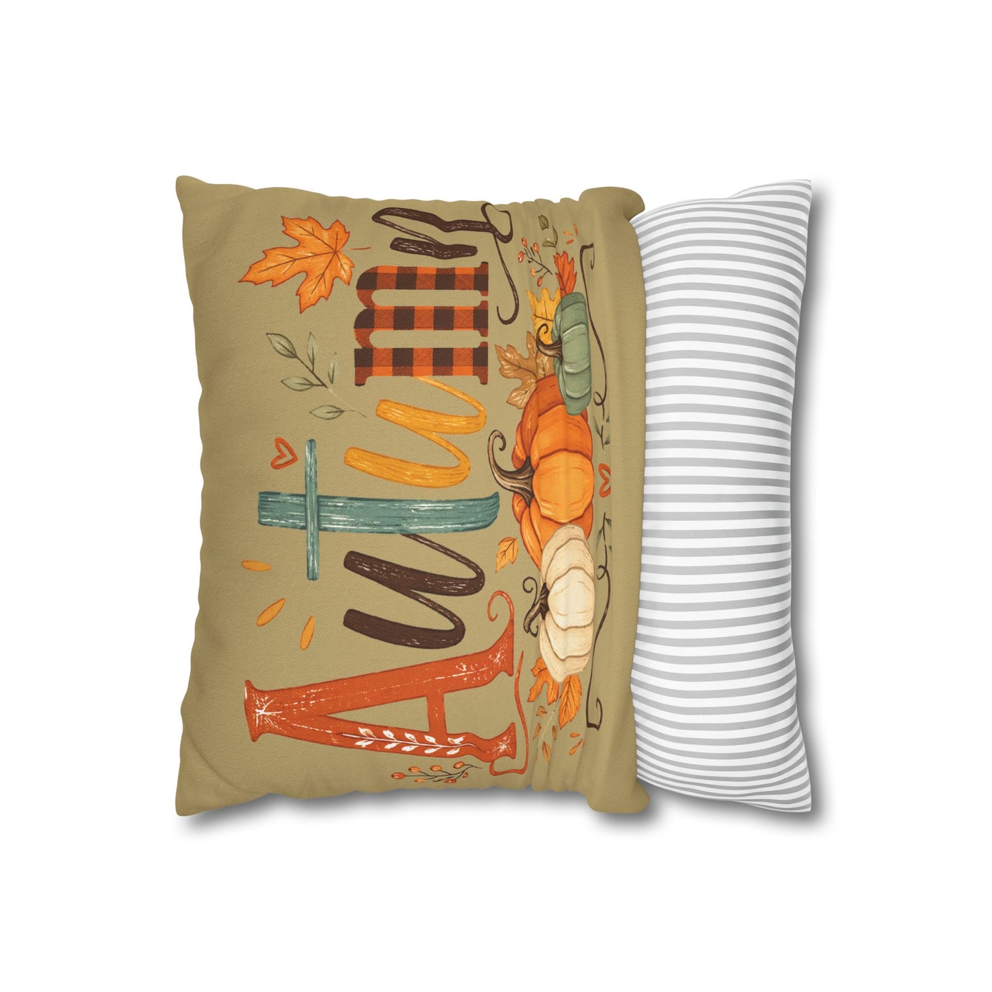 Autumn Pumpkin Decorative Pillowcase — Fall Harvest Throw Pillow Cover