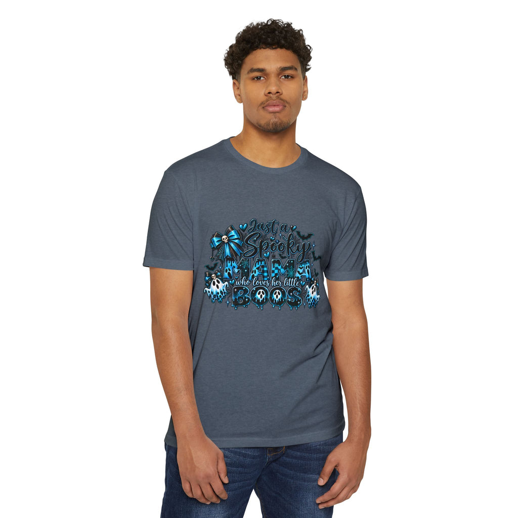 Spooky Cute Blue Skull Halloween T-Shirt