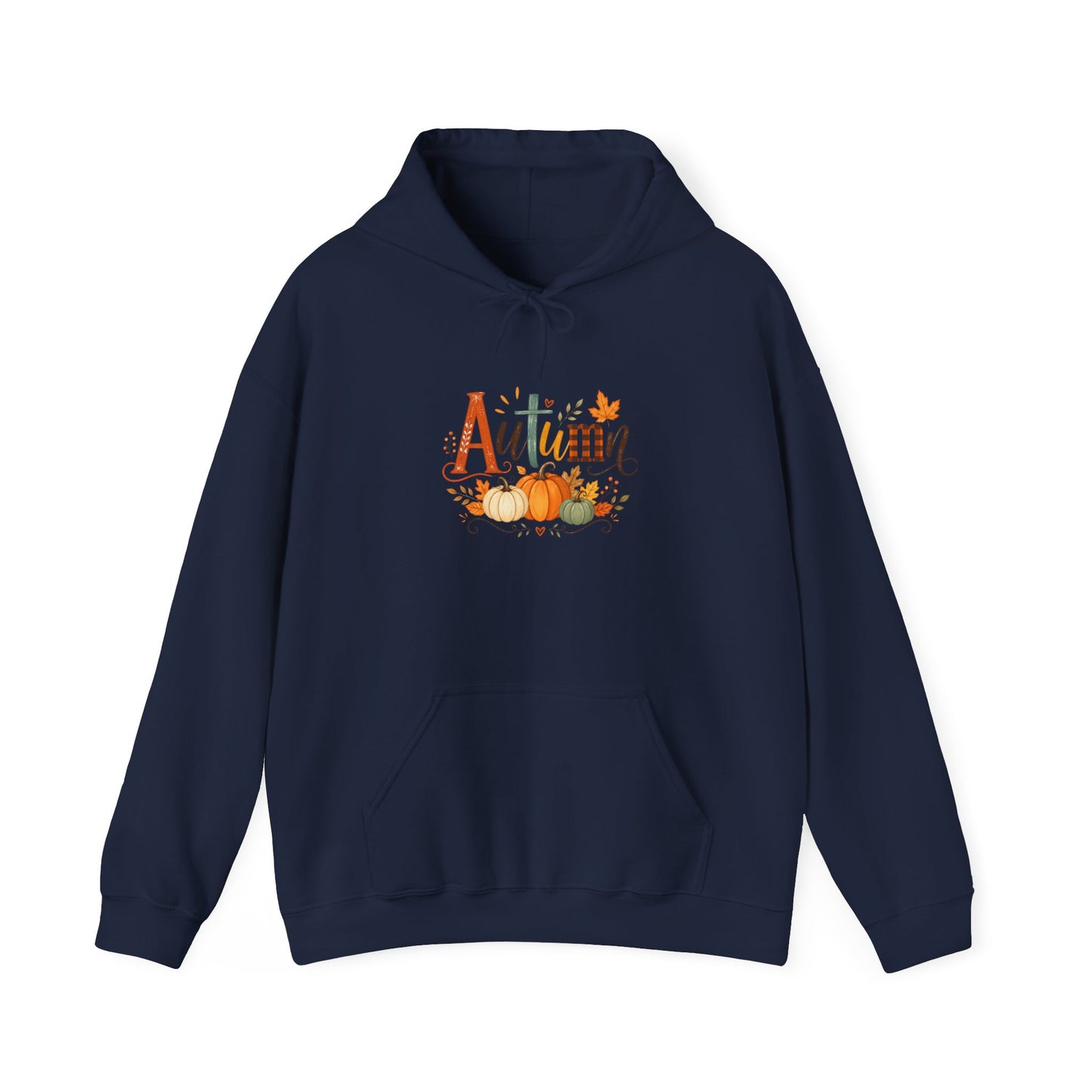 Autumn Pumpkins Hoodie — Cozy Fall Sweatshirt with 'Autumn' Pumpkin Design