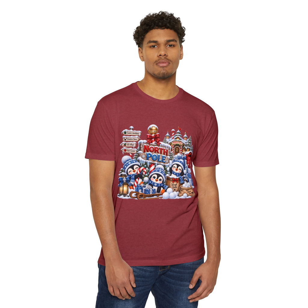 Christmas North Pole Penguins T-Shirt