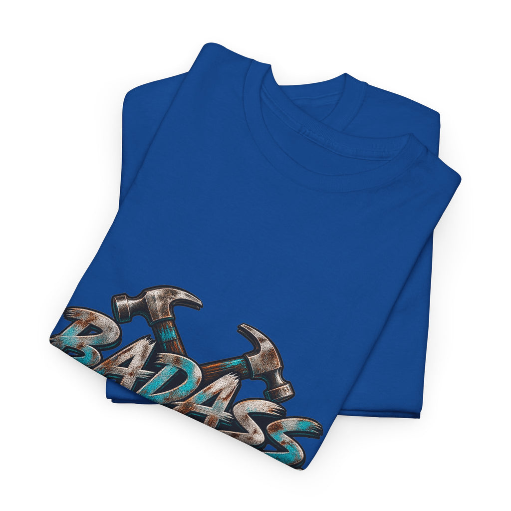 Badass Blue Collar Tee — 'Badass & Blue Collar' Workwear Graphic T‑Shirt